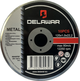 Metal cutting disc 125x1.0x22.23, 10pcs
