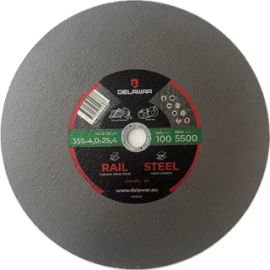 Metal cutting disc DELAWAR 355x4.0x25 RAIL