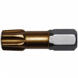 Screwdriver bit TX25x25mm TIN / Half