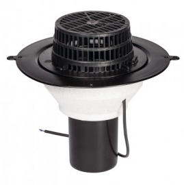 Roof drain D110 H250 with heating element