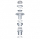 Roof drain D110 H250 with heating element