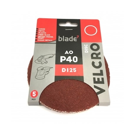 Adhesive sanding disc. without holes BLADE P40