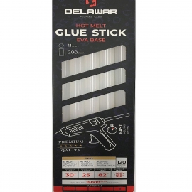 Glue with rods 5 pcs D11 Transparent White 120