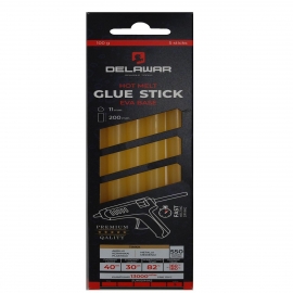 Glue with rods 5 pcs D11 Transparent Yellow 550