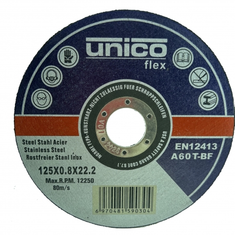 Metalo pjovimo diskas 125x0.8x22.23