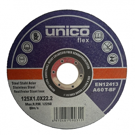 Диск отрезной по металлу 125x1.0x22.23
