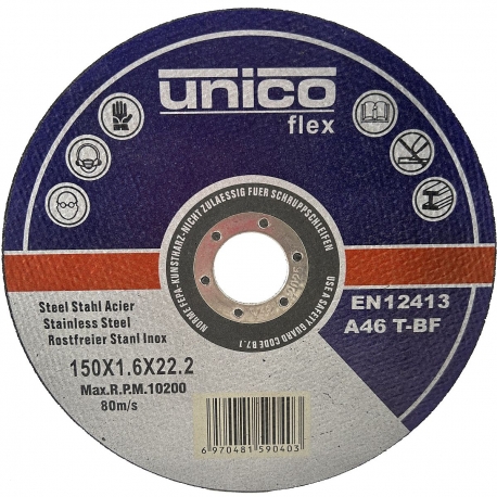 Диск отрезной по металлу 150x1.6x22.23