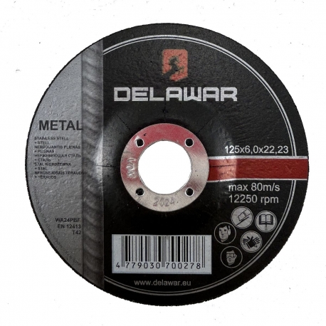 Metalo šlifavimo diskas 125x6.0x22.23